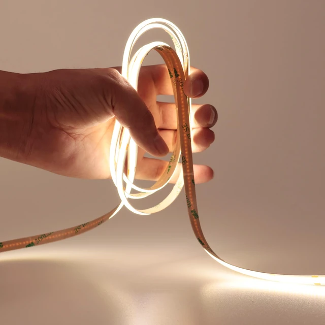 Alt view image 5 of 7 - 49.2ft/15M 24V COB LED Strip Light Natural White 4000K CRI 93+ 11000lm 5760LEDs Uniform Glow IP20 Not Waterproof Flexible LED Tape Lights for DIY Bedroom Home Decor(Power Supply not Included)