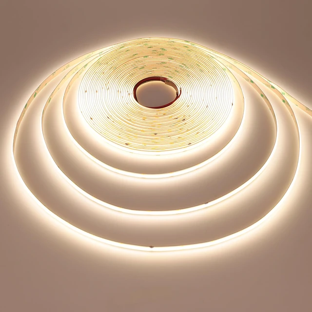 Alt view image 7 of 7 - 49.2ft/15M 24V COB LED Strip Light Natural White 4000K CRI 93+ 11000lm 5760LEDs Uniform Glow IP20 Not Waterproof Flexible LED Tape Lights for DIY Bedroom Home Decor(Power Supply not Included)