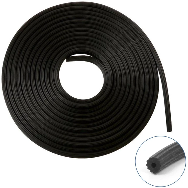 Main image of Window Screen Spline, 0.25" x 100' for Spline Groove Width 0.24 '' -0.25 '',Replacement Round Black Window Screen Retainer Spline, Window Screen Repair