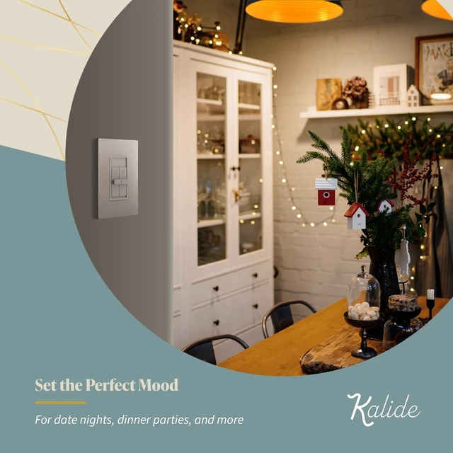 Alt view image 6 of 7 - Dual Load LED Dimmer Switch, Single Pole, Nickel, 1 Pack Dual sliders dim two light loads independently. Dimmable bulbs only: 200W LED/CFL or 300W incandescent/halogen. No neutral