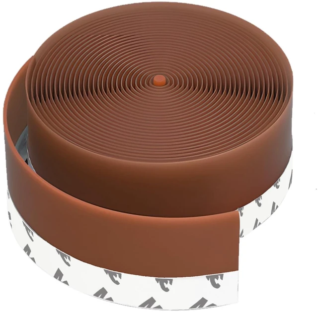 Main image of Weather Stripping Door Seal 1.8in Brown Windproof Sealing Strip for Door Thickened Silicone, Strong Adhesive, Maximum Coverage for Sealing Wide Gaps, Ideal for Extreme Weatherproofing