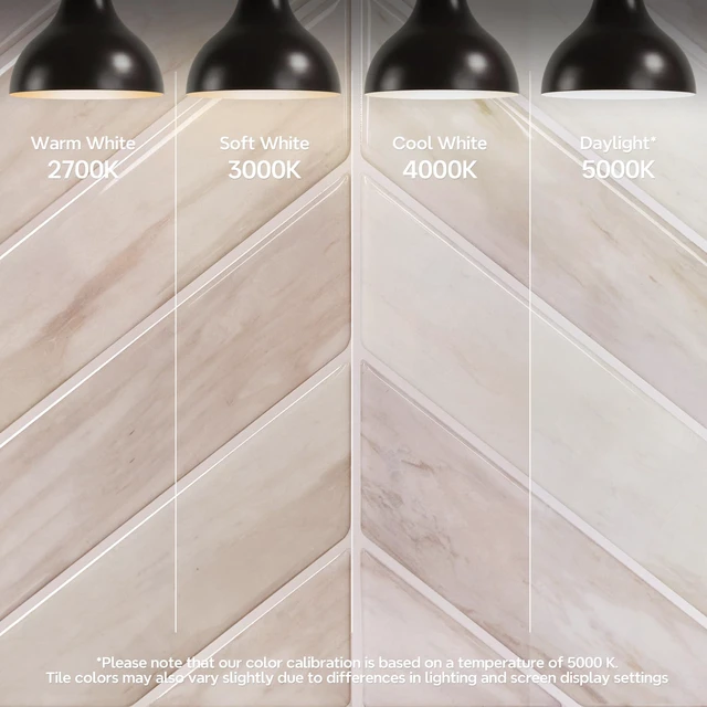 Alt view image 4 of 7 - Herringbone Peel and Stick Backsplash, Eurasian Wood, 10 Sheets 12.6 x 9.7 in, Thicker Rectangular Vinyl Stick-On Wall Tiles, Easy Alignment, Waterproof, Easy to Clean, Kitchen/Bathroom