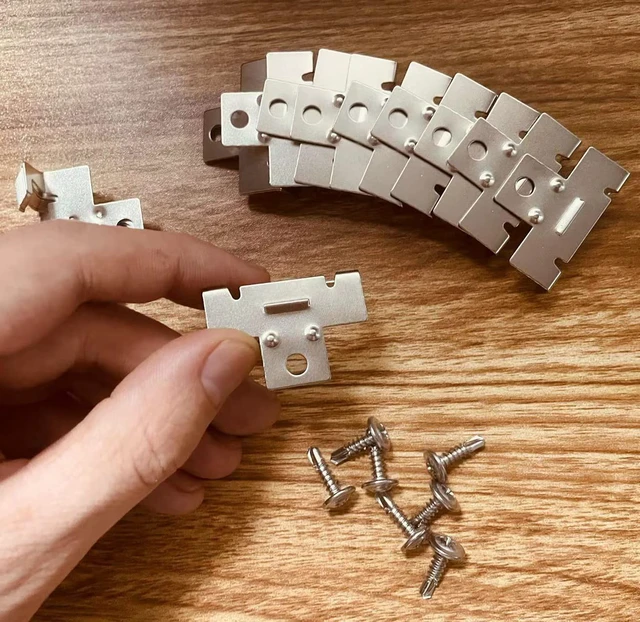 Alt view image 5 of 5 - Recessed Light Clips for retrofitting recessed Light canisters, Downlight recessed Light Clips for use with Torsion Springs 100 Pack (50 Pairs)