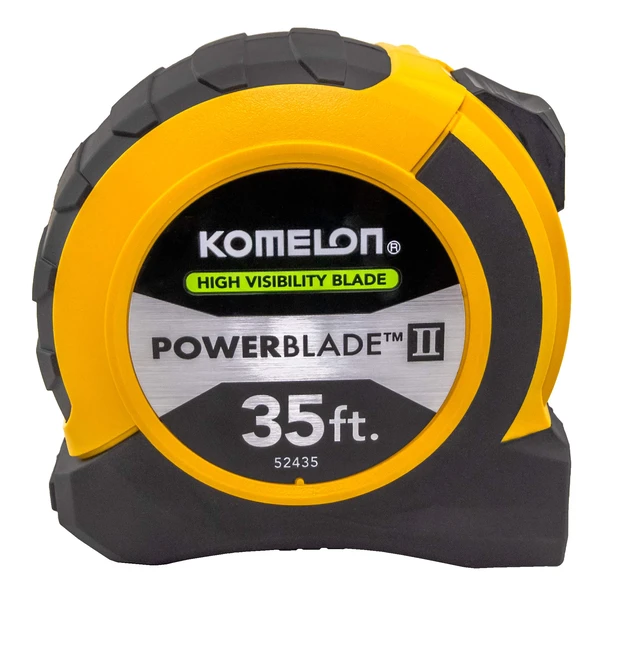 Alt view image 2 of 6 - 52435; 35' x 1.06" Powerblade II Tape Measure, ABS Case, Black/Yellow, Small