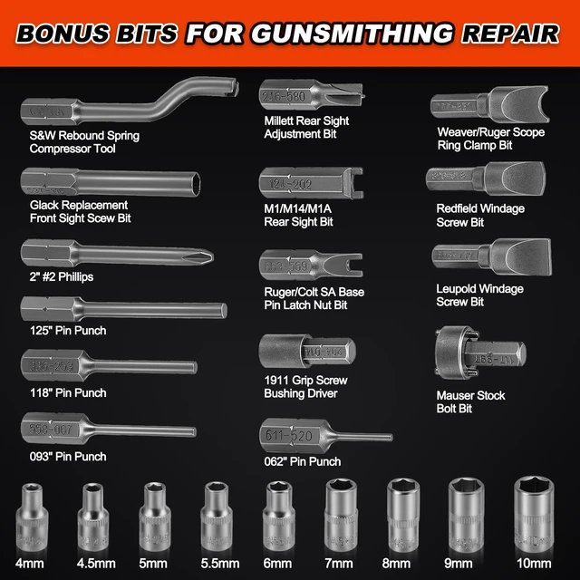 Alt view image 4 of 7 - 68Pcs Torque Screwdriver Wrench Set 10-70 IN.LB, Inch Pound Torque Driver with S2 Steel Bits, 1/4" Drive, Magnetic Quick-Release Adapter for Bike Repair, Mounting and Maintenance