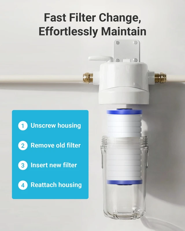 Alt view image 7 of 7 - AP810 Whole House Water Filter for 3M® -Pure AP810, 5 Micron Replacement for 3M® -Pure AP811, AP801, AP801-C, AP801T, AP801B, Whirlpool® WHKF-GD25BB, WHKF-DWHBB, 10" x 4.5", 4 Pack