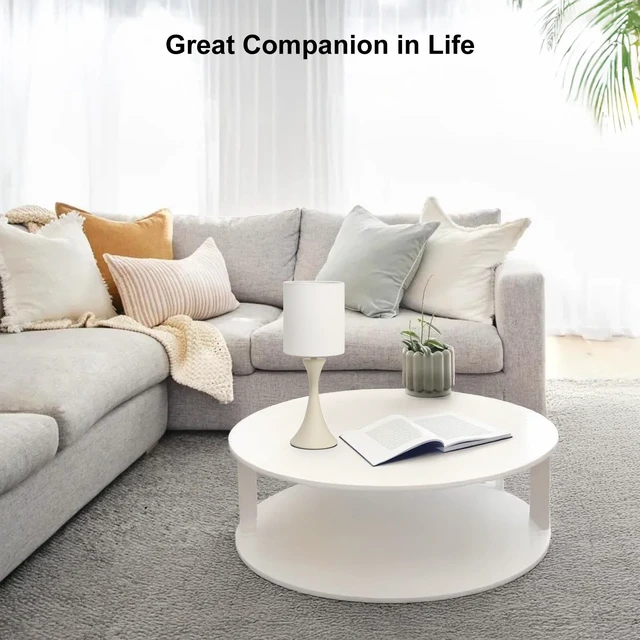 Alt view image 6 of 7 - Dimmable Table Lamp, 3 Way Touch Control Desk Lamp, Small Bedside Light Nightstand Lamp with Beige Shade and Cream Base, Reading Lamp for Living Room, Bedroom, Dorm, Office, 3000K LED Bulb Included