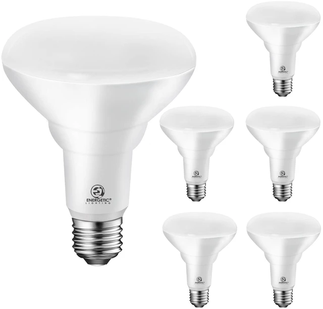 Main image of Energetic 6-Pack BR30 LED Recessed Light Bulb, 8.5W=65W, 2700K Soft White, 650LM, Dimmable Ceiling Flood Light Bulb for Cans, CRI90+