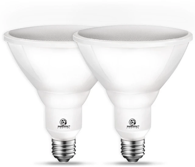 Main image of Energetic LED Flood PAR38 Light Bulb, 3000K Warm White, 90W Equivalent, Efficient 11W, Wet Rated, 900 Lumens, Medium Base, Non-Dimmable, 2 Pack