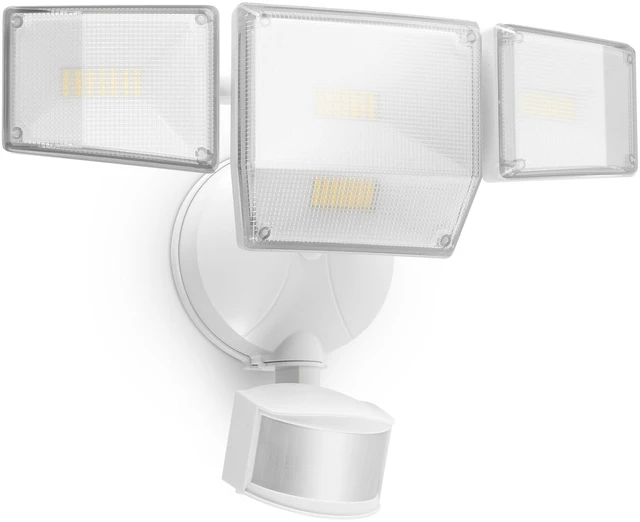 Main image of 85W 10000LM Motion Sensor Outdoor Lights, 4-Head Super Bright LED Security Light, 5000K Daylight, IP65 Waterproof Hardwired Motion Detector Flood Lights Outdoor for Garage, Yard (White)