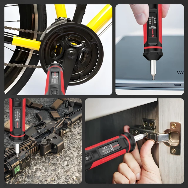 Alt view image 7 of 7 - Torque Screwdriver 15-75 in-lb, 1/4" Drive Precision Driver Set Inch Pounds Torque Wrench, 40 S2 Steel Bits for Gunsmithing, Bike Repair, Scope Mounting, Maintenance, DIY