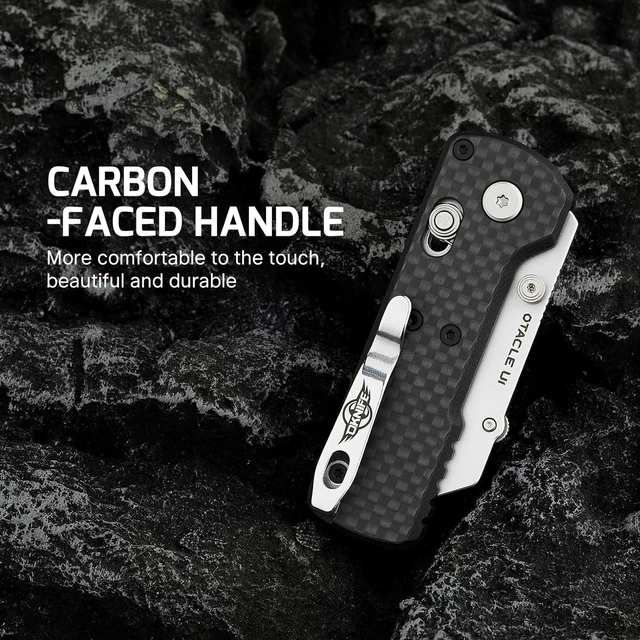 Alt view image 4 of 7 - Otacle U1 Folding Utility Knife with Quick Change Blade & Rail Lock EDC Box Cutter with G10 Handle, Pocket Clip, Compact 3.38 in Design for Office, Factory & Daily Carry (Black)