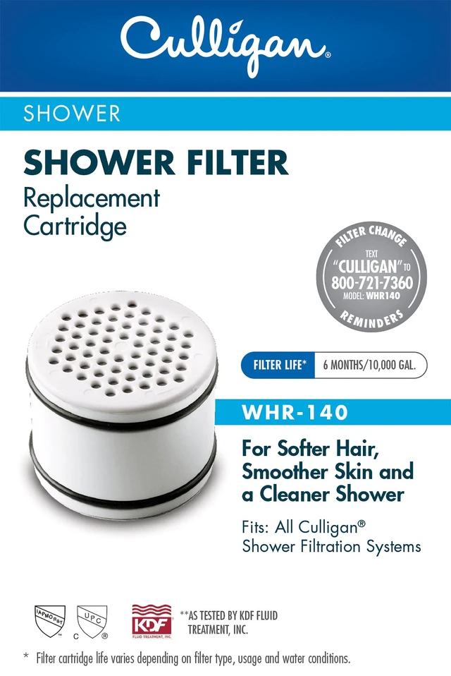 Alt view image 4 of 7 - ® Official Shower Filter Replacement WHR-140 Cartridge for Water Shower Filter Systems WHR-140, WSH-C125, ISH-100, HSH-C135, (Pack of 2)