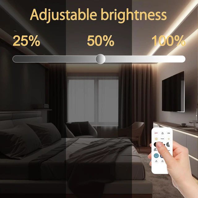 Alt view image 2 of 6 - COB LED Strip Light with Remote, Dimmable 32.8FT/10M Flexible High Density LED Light,4000K Natural White 3200LEDs Super Bright LED Light Strip CRI 90+ for Bedroom,Kitchen,DIY Home Decoration