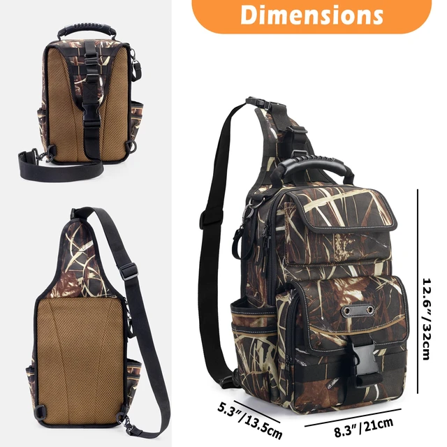 Alt view image 6 of 7 - Electrician Tool Pouch Bag, Zippered HVAC Tool Organizer Heavy-Duty Canvas Fabric, Ergonomic Handle, Removable Shoulder Strap, Ideal for Maintenance Repair Technician