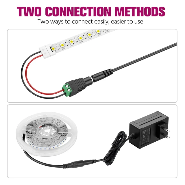 Alt view image 5 of 7 - DC 24V 30W Power Supply 2 Pack, LED Power Adapters, Lighting Transformers,Input AC 100-240V UL-Listed,Class 2 Converter for Low Voltage Lighting