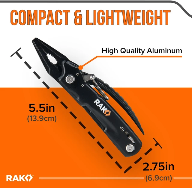 Alt view image 3 of 7 - Pro Tools Pliers Multitool - Cool Unique Gifts For Dads Who Have Everything - Compact DIY Survival Multi Tool Gift for Men, Husband, Handyman - Backpacking & Camping Accessories