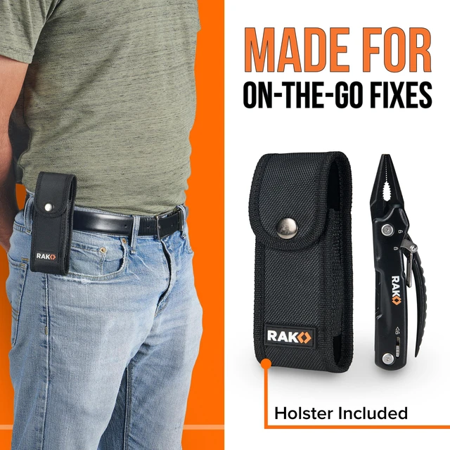 Alt view image 4 of 7 - Pro Tools Pliers Multitool - Cool Unique Gifts For Dads Who Have Everything - Compact DIY Survival Multi Tool Gift for Men, Husband, Handyman - Backpacking & Camping Accessories