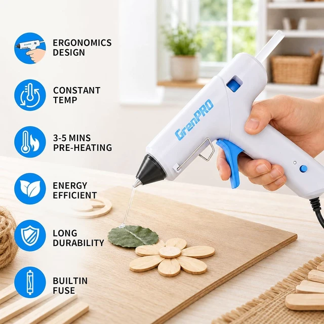 Alt view image 6 of 7 - 188PC Blue Cordless Drill Tool Set for Wo&Men Tool Kit for Home Box All-In-One Basic Household Tool Box, Glue Gun Accessories DIY, CR-V Steel, Sturdy Storage Case Auto Repair Kit For Men
