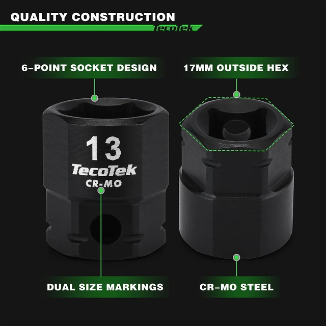 Alt view image 4 of 7 - 19-Piece 3/8-Inch Drive Metric Low Profile Impact Socket Set, Stubby Socket Set, 6mm-24mm, No Skips Sizes, 6 Point, Cr-Mo, Shorter Socket for Tight Areas