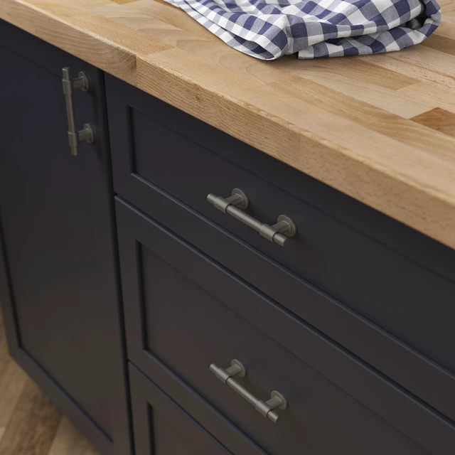 Alt view image 6 of 7 - 5 Pack Matte Brushed Nickel Cabinet Handles Adjustable Drawer Pulls for Kitchen Cabinet Knobs Dressers and Cupboards Fits 1-3/8 to 4 Inch (35102mm) Hole Center | Adjusta-Pull