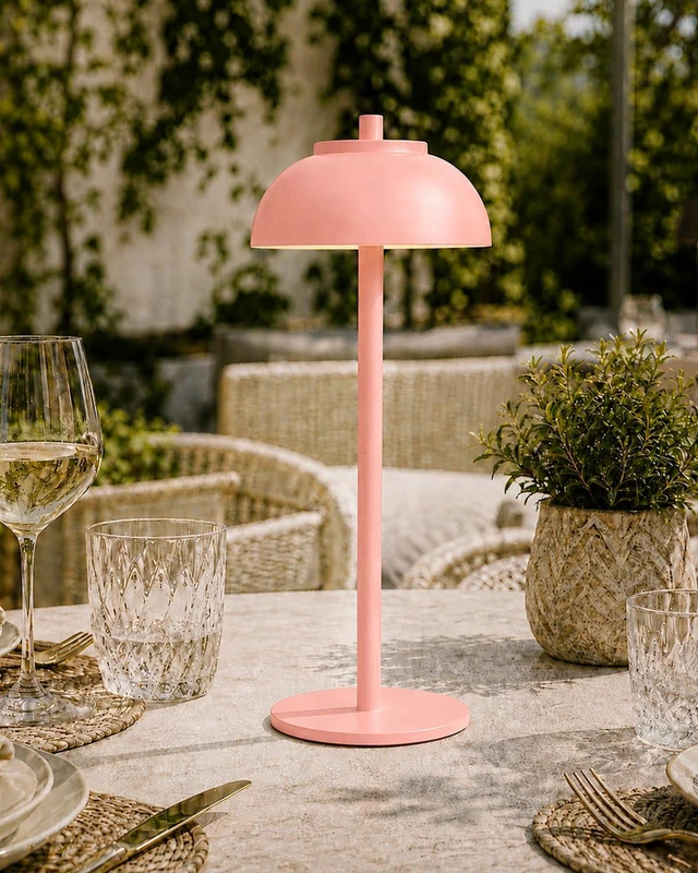 Alt view image 2 of 7 - Pink Cordless Table Lamps, Rechargeable LED Touch Lamp, 2 Pack Waterproof, 5000mAh Battery, Touch Dimming, Wireless Table Lamps for Outdoor Patio, Restaurant, Dinner, Table Top, Home Bar