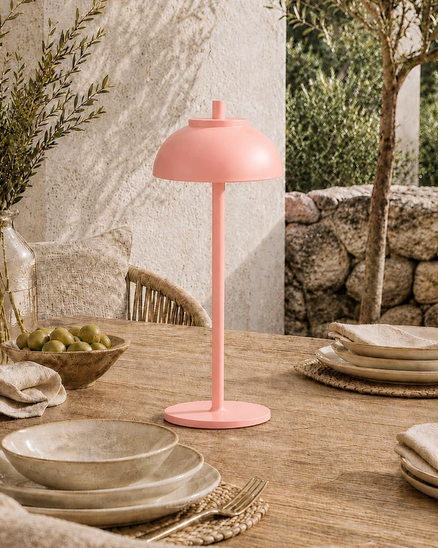 Alt view image 5 of 7 - Pink Cordless Table Lamps, Rechargeable LED Touch Lamp, 2 Pack Waterproof, 5000mAh Battery, Touch Dimming, Wireless Table Lamps for Outdoor Patio, Restaurant, Dinner, Table Top, Home Bar