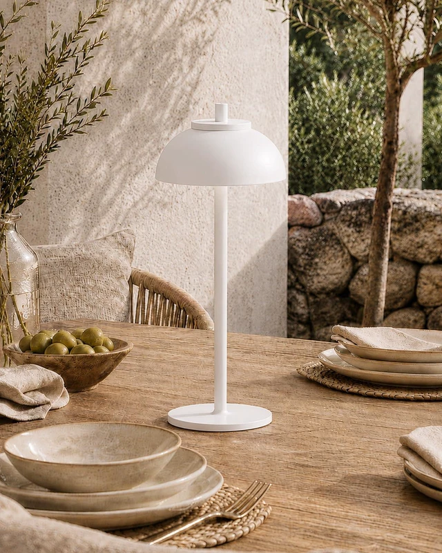 Alt view image 5 of 7 - White Cordless Table Lamps, Rechargeable LED Touch Lamp, 2 Pack Waterproof, 5000mAh Battery, Touch Dimming, Wireless Table Lamps for Outdoor Patio, Restaurant, Dinner, Table Top, Home Bar