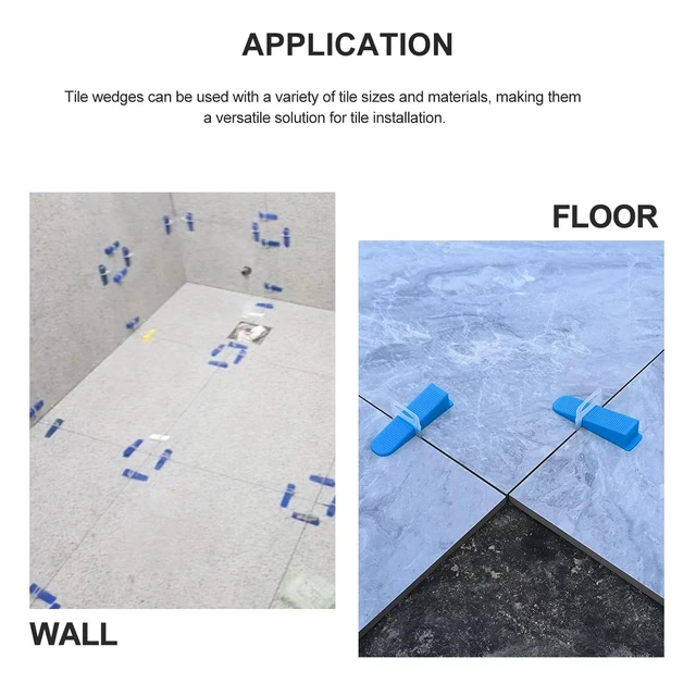 Alt view image 7 of 7 - Tile Leveling System 1/16Kit 1400pcs Tile Leveler Spacers Clips +320pcs Reusable Wedges Tile Leveler Tool Set for Tile & Stone Installation1720