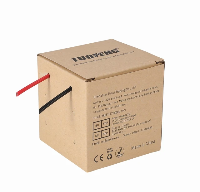 Alt view image 6 of 7 - 18 AWG Silicone Wire, 100 ft Red and Black Flexible Stranded Tinned Copper Hookup Wire, 600V High Temperature, For Automotive, RC, Battery, LED and DIY Projects