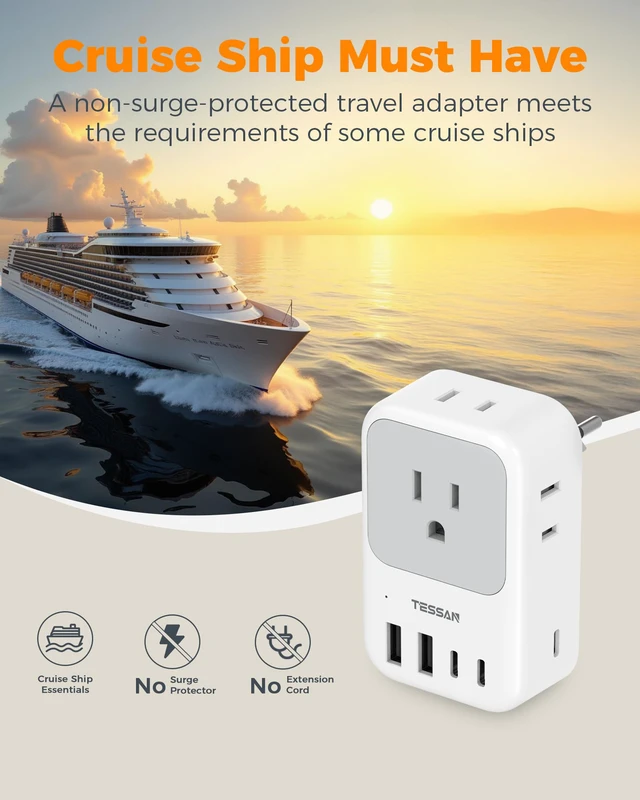 Alt view image 7 of 7 - Switzerland Travel Plug Adapter, PD 28W, 2 Packs Swiss Adapters with 4 Outlets 5 USB Ports (3 USB-C), Type J Outlet Power Adaptor