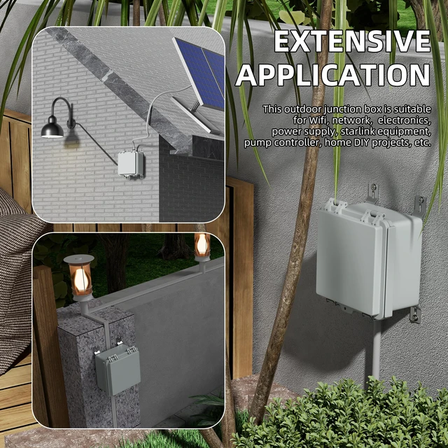 Alt view image 6 of 6 - Outdoor Electrical Box 6X6 Junction Box (Pack of 2)