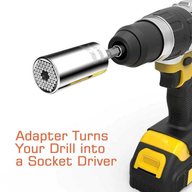 Alt view image 2 of 7 - Universal Socket,Self-adjusting Socket Fits Standard 7/16'' - 1-1/4'' Metric 11mm-32mm, Adapter Socket for Wrench Ratchet&Power Drill, Tools Gifts for Men Him Husband Dad Father DIY Handyman Women