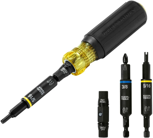 Main image of 32527HD KNECT 11-in-1 HVAC Multi-Bit Screwdriver / Nut Driver, Impact Rated with Phillips, Slotted, Square, and Schrader Bits