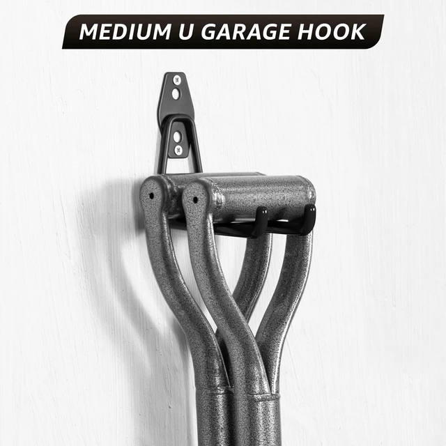 Alt view image 6 of 7 - Heavy Duty Garage Hooks for Storage & Hanging Items, 30-Pack for Hanging Bikes, Hoses, Ladders, Ropes, Garden Tools; for Garage, Warehouse, Yard, Shed