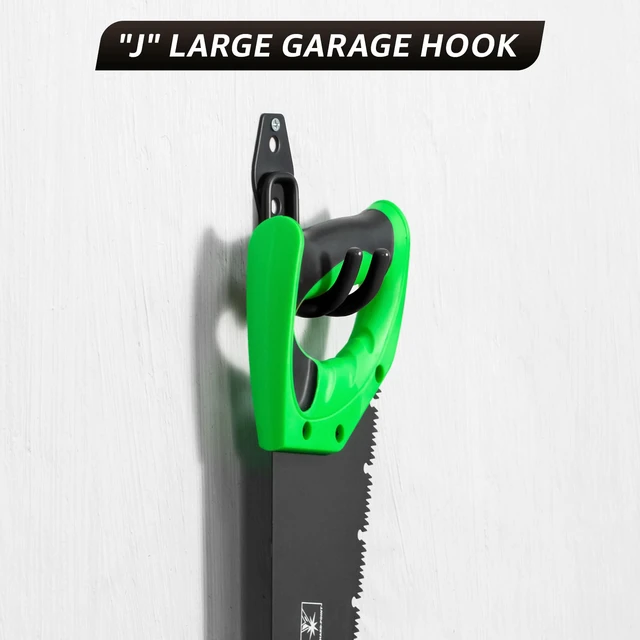 Alt view image 7 of 7 - Heavy Duty Garage Hooks for Storage & Hanging Items, 30-Pack for Hanging Bikes, Hoses, Ladders, Ropes, Garden Tools; for Garage, Warehouse, Yard, Shed