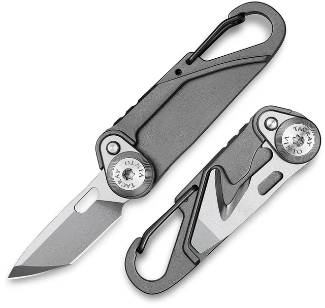 Main image of Vinto 5-in-1 Pocket Multitool Folding Utility Knife for EDC CVG10 steel blade, 5-in-1 multitool, seatbelt cutter, bottle opener, G10 handle, compact EDC keychain tool