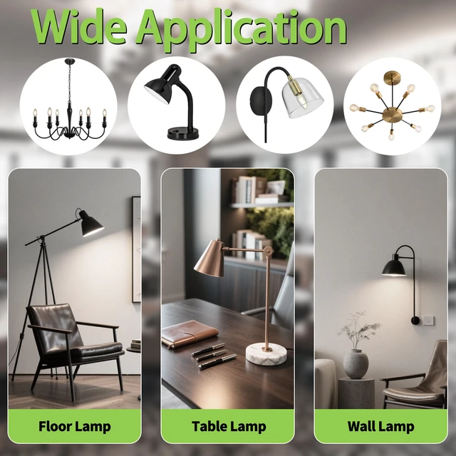Alt view image 6 of 7 - A19 Clear Led Bulbs, E26 Dimmable Edison Bulbs, 5000K Daylight Led Light Bulb, Cool White Edison Bulb, 6w Filament Bulb for Light Fixture 6pack/12Pack