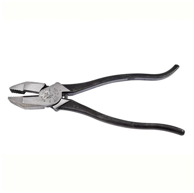 Main image of 213-9ST Rebar Work Pliers with Spring-Loaded Action, Made in USA, Induction Hardened Knives and Handle Tempering