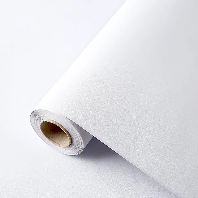 Main image of White Contact Paper Peel and Stick Wallpaper for Cabinets 15.7"x236" Self-Adhesive and Removable Decorative Textured Contact Paper for Countertops,Shelve Wall Paper Easy to Clean