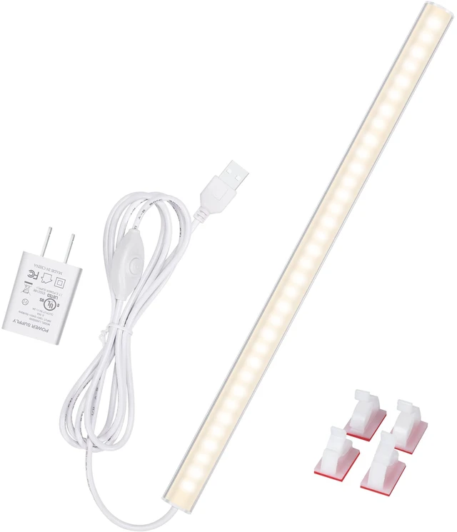 Main image of Under Cabinet Lights, 12 Inch Dimmable LED Under Cabinet Lighting, Natural White 4000K, Slim Under-Counter Light Fixtures with Memory Function, Under Counter Lights for Kitchen, Desk Light Bar
