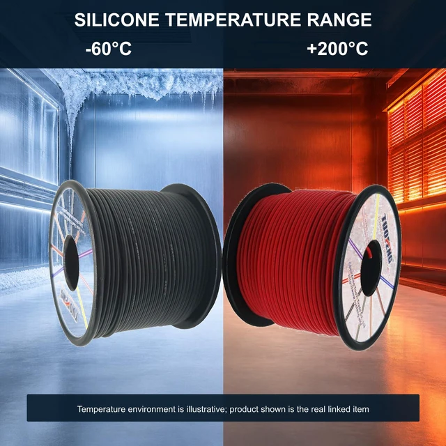 Alt view image 6 of 7 - 20 AWG Silicone Wire, 400 ft Red Black Tinned Copper Hookup Wire Flexible, Hook Up Cable