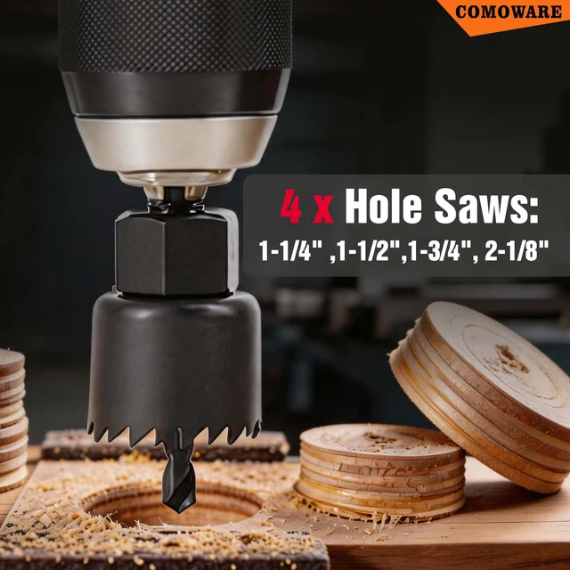 Alt view image 5 of 7 - 246 Pcs Drill Bit Set with Case for Wood, Metal, Masonry, Cement and Screwdriver Bits