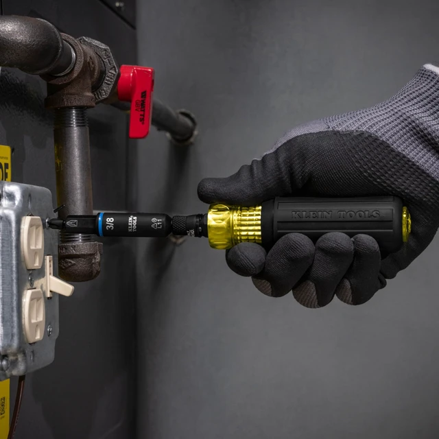 Alt view image 7 of 7 - 32527HD KNECT 11-in-1 HVAC Multi-Bit Screwdriver / Nut Driver, Impact Rated with Phillips, Slotted, Square, and Schrader Bits