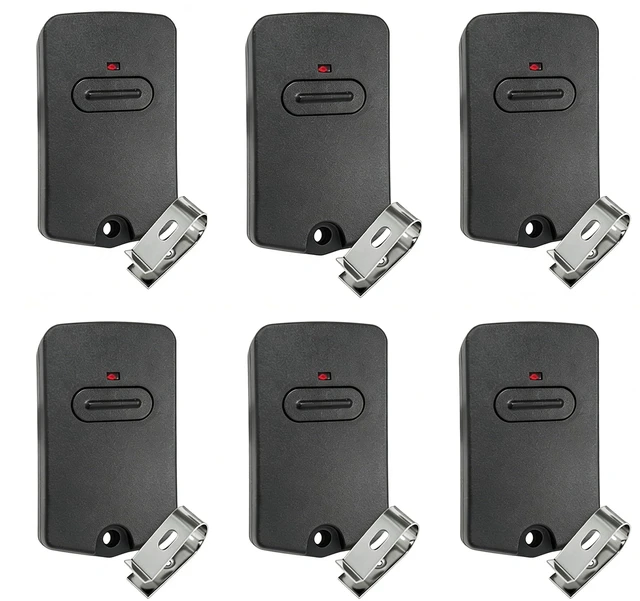 Main image of RB741 for Mighty Mule Gate Opener Remote, 318MHZ (6 Pack) 9 Dip FM135 Gate Transmitter for MM371W MM572W etc. Compatible with GTO Gate Clicker Garage Door Entry Controller