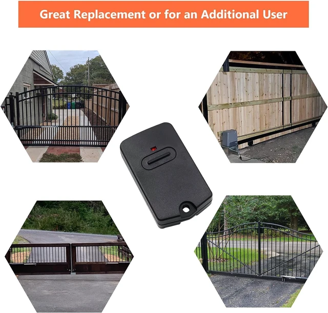 Alt view image 6 of 6 - RB741 for Mighty Mule Gate Opener Remote, 318MHZ (6 Pack) 9 Dip FM135 Gate Transmitter for MM371W MM572W etc. Compatible with GTO Gate Clicker Garage Door Entry Controller