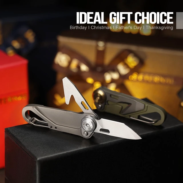 Alt view image 7 of 7 - Vinto 5-in-1 Pocket Multitool Folding Utility Knife for EDC CVG10 steel blade, 5-in-1 multitool, seatbelt cutter, bottle opener, G10 handle, compact EDC keychain tool