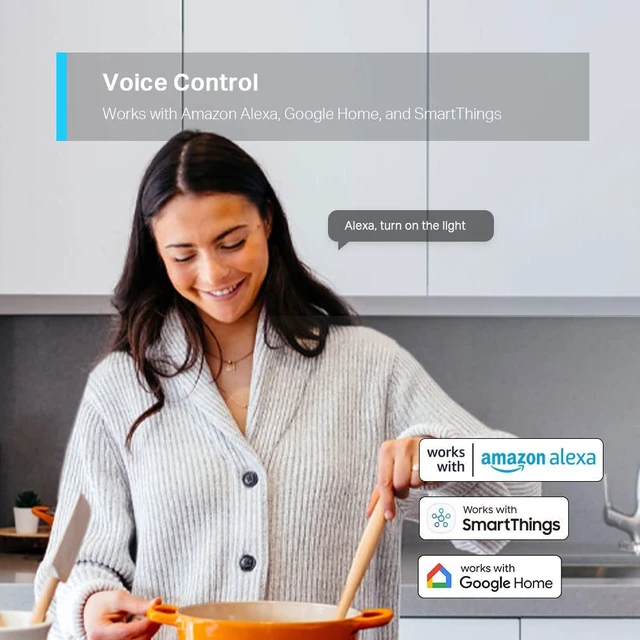 Alt view image 3 of 6 - Smart Light Switch, Single Pole, Need Neutral Wire, S500 2.4GHz Wi-Fi Light Switch Compatible with Alexa and Google Home, UL Certified, No Hub Required, White