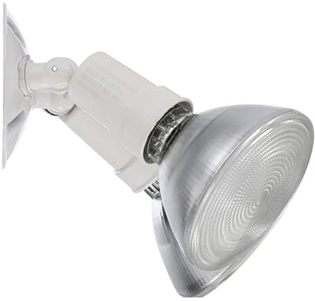 Alt view image 5 of 6 - Outdoor Flood Light Fixture,Adjustable Twin Par Flood Light Holder for Safety and Security,120 Volts,Uses 2 Lamps Up to 150W (Not Included), White (OFTH 300PR 120 WH M12),(Pack of 2)
