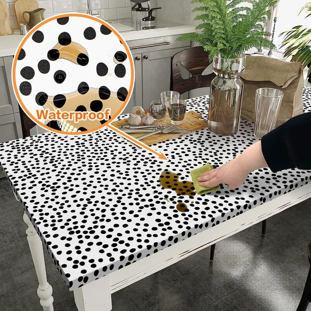 Alt view image 4 of 7 - Peel and Stick Wallpaper Polka Dot Wallpaper 17.7 x 196.8 Black and White Wallpaper Stick and Peel Black Dot Contact Paper Decorative Removable Self Adhesive Vinyl Walls for Bathroom